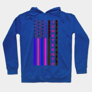 JUNEteenth FLAG (vertical violet) Hoodie